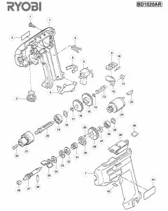 Buy A Ryobi BD1020AR Spare part or Replacement part for Your Cordless Drill and Fix Your Machine Today